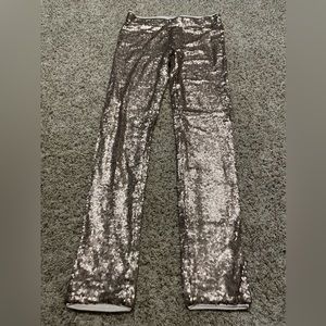 Women’s rose gold sequin pants Sz M